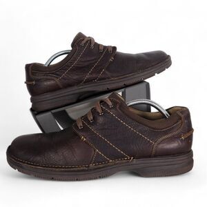 Clarks Collection Senner Place Casual Oxfords Brown Leather 66255 Men's 11M